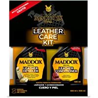 Maddox Detail - Leather Care Kit - Limpiador y acondicionador de cuero y piel. Incluye microfibra gratis.